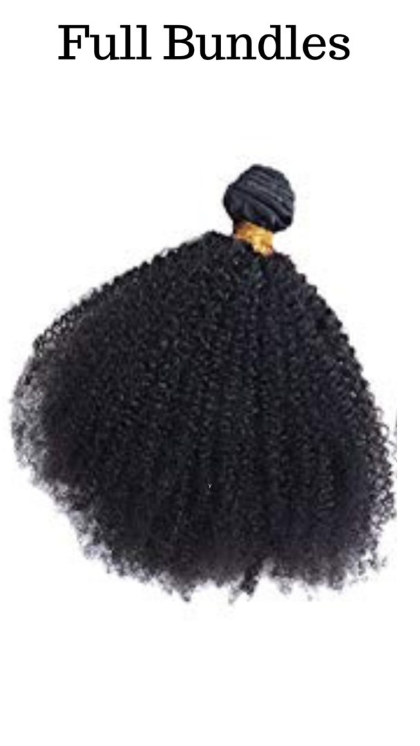 Natural Kinky Curl Hair Bundle