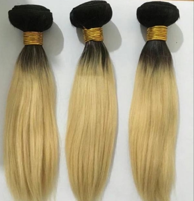 Ombre 1B/613 Natural Straight Bundles