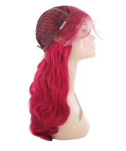 Burgundy Body Wave 13x4 Lace Frontal Wigs | 100% Human Hair