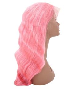 best cosplay pink body wave human wig