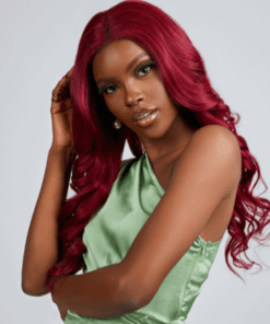 Burgundy Body Wave 13x4 Lace Frontal Wigs | 100% Human Hair