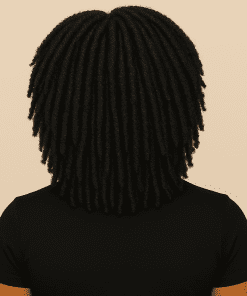 Short Dreadlock Braided Twist Wig | 100% Premium Synthetic Hair | Natural-Looking Afro Locs Protective Wig