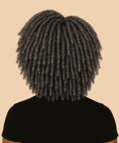 Short Dreadlock Braided Twist Wig | 100% Premium Synthetic Hair | Natural-Looking Afro Locs Protective Wig