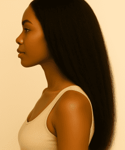 Kinky Straight Virgin Remy Human Hair Bundles | 100% Virgin Brazilian Hair | Natural Blowout Texture