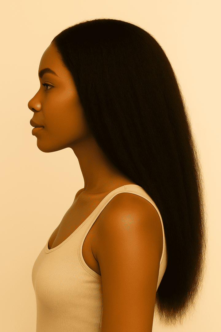 Kinky Straight Virgin Remy Human Hair Bundles | 100% Virgin Brazilian Hair | Natural Blowout Texture - Image 3