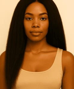 Kinky Straight Virgin Remy Human Hair Bundles | 100% Virgin Brazilian Hair | Natural Blowout Texture