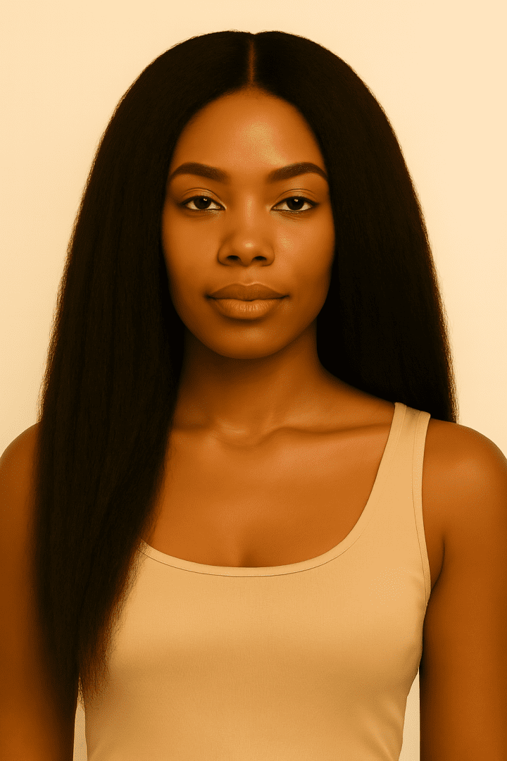 Kinky Straight Virgin Remy Human Hair Bundles | 100% Virgin Brazilian Hair | Natural Blowout Texture - Image 2