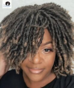 Ombre mix dread loc synthetic wig