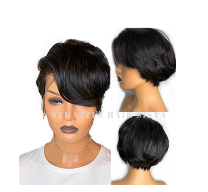 Wig | Short Pixie Cut | 13*4 Front Lace | 100% Virgin Human Hair Wig