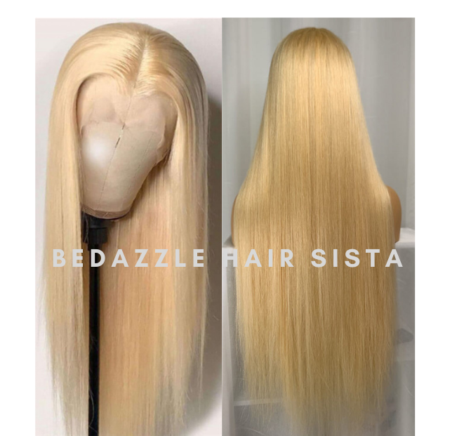 Platinum Blonde Straight Lace Front | 100% Virgin Human Hair Wig