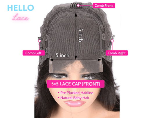 5x5 Lace Closure wig cap