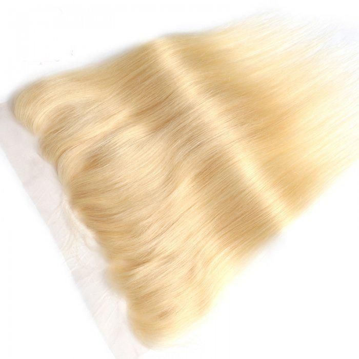 Lace Frontal | Platinum Blonde Straight  | 13*4 Lace Front | 100% Human Hair