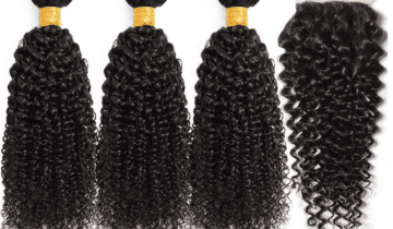 Jerry Curl 3pcs Bundles & 4×4 Lace Closure Deal | 100% Virgin Remy Human Hair Extensions