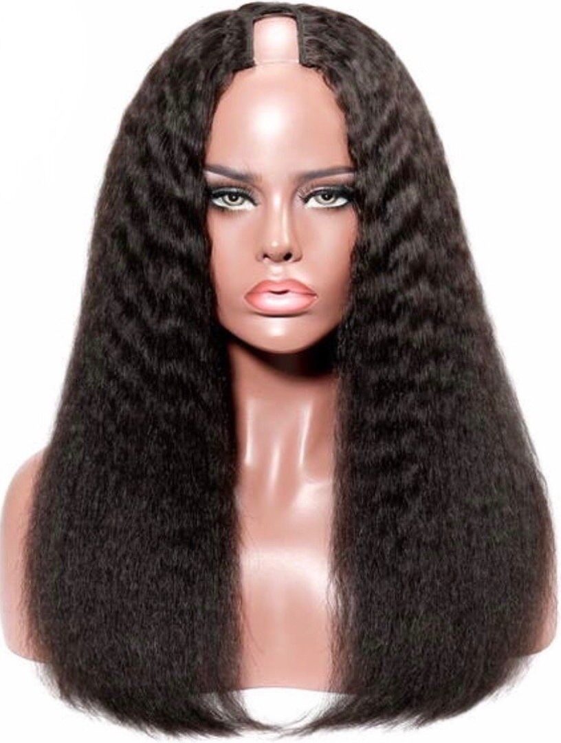 Brazilian Kinky Straight U-Part Wig | 100% Human Hair Wig
