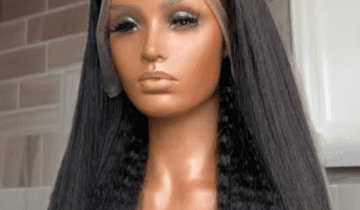 Natural Kinky Straight HD Lace Frontal Wig | 100% Luxury Remy Hair Wig
