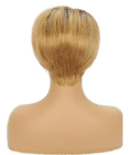 Ombre Brazilian Short Blonde Pixie Layered Lace Front | 100% Virgin Human Hair Wig - Image 2