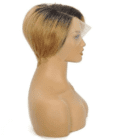 Ombre Brazilian Short Blonde Pixie Layered Lace Front | 100% Virgin Human Hair Wig - Image 4
