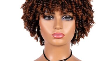 Kinky Curly Afro Coily, Spring Twist Short Wig | 100% Premium Synthetic Wig For Black Women