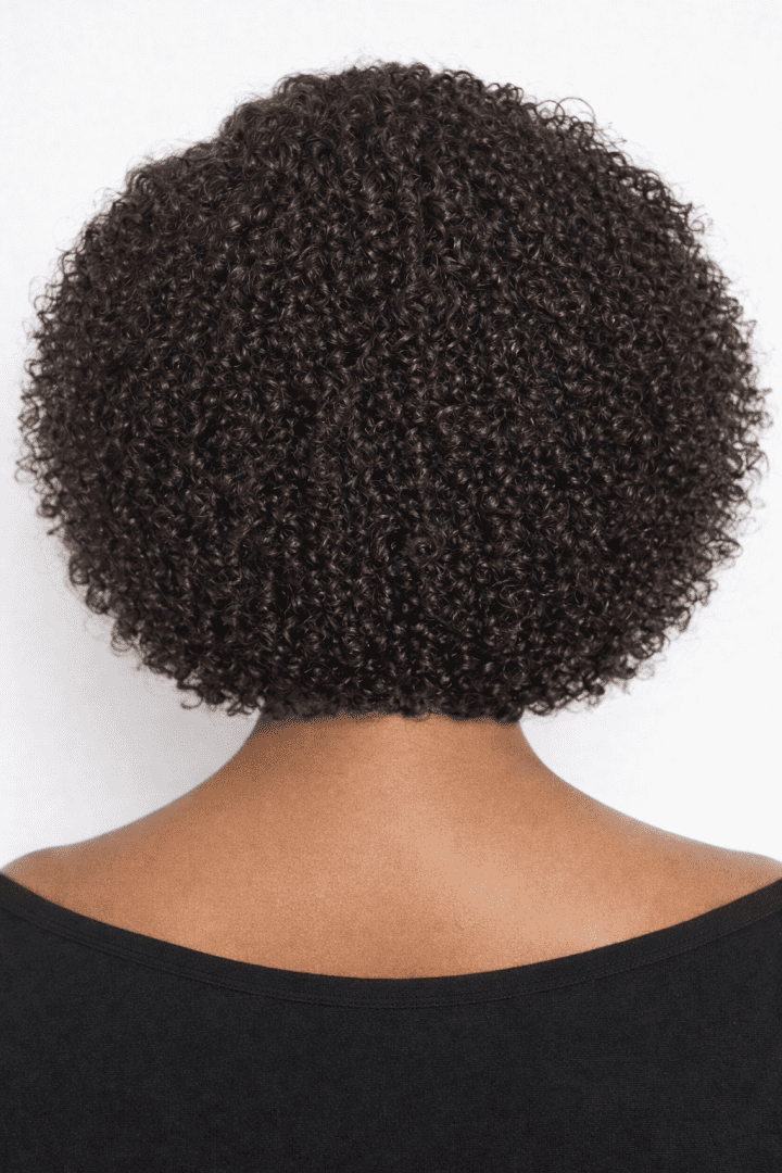 Short Jerry Curl Pixie Bob Wig – 100% Raw Virgin Remy Human Hair | HD Lace Glueless - Image 4