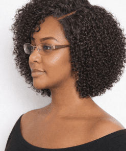 Short Jerry Curl Pixie Bob Wig – 100% Raw Virgin Remy Human Hair | HD Lace Glueless