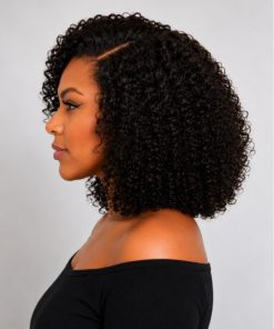 Short Jerry Curl Pixie Bob Wig – 100% Raw Virgin Remy Human Hair | HD Lace Glueless