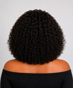 Short Jerry Curl Pixie Bob Wig – 100% Raw Virgin Remy Human Hair | HD Lace Glueless