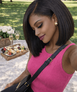 Kinky Straight 4C Edges Bob Wig – 10 Inch | 100% Human Hair