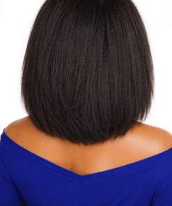 4C Kinky Edges Bob Wig – 10 Inch Kinky Straight Glueless Lace Front Human Hair