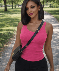 Kinky Straight 4C Edges Bob Wig – 10 Inch | 100% Human Hair