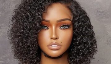3C-4A Natural Curly Short Kinky Curl Raw Virgin Remy Glueless HD Lace Front Human Hair Wig with Side Part