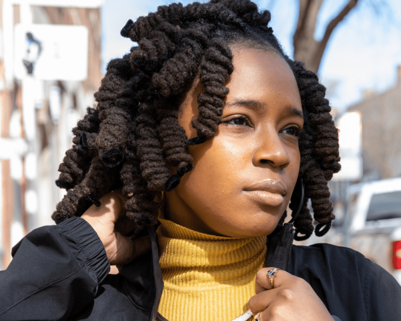 women with natural twists 