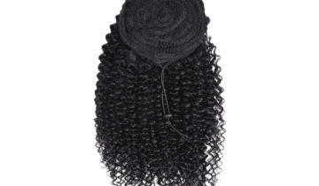 Luxurious Natural Curl Human Hair Drawstring Ponytail | High-Quality REMY Hair