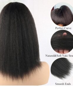 Yaki Straight Drawstring Ponytail |High-Quality Synthetic Hair