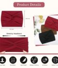 Tobeffect Wide Headbands for Women, 7'' Extra Large Turban Headband Boho Hairband Hair Twisted Knot Accessories, 6 Pack - Image 2