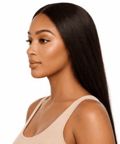 Yaki Straight Glueless HD Lace Human Hair Wig, Pre-Cut & Pre-Plucked | Ready-to-Wear