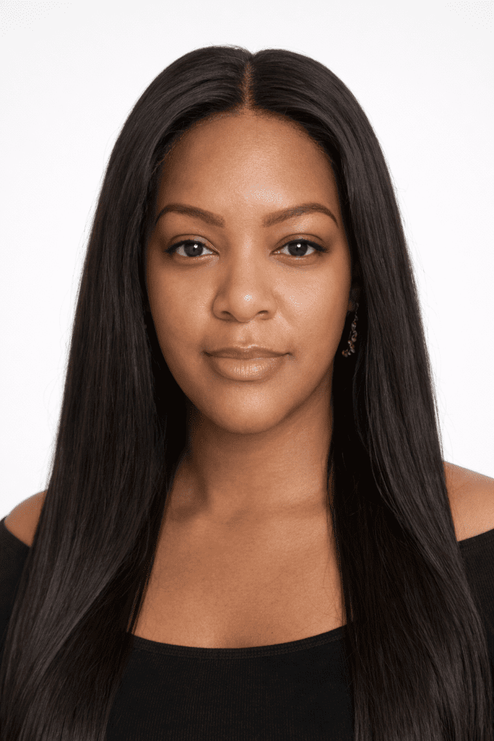 Yaki Straight Glueless HD Lace Human Hair Wig, Pre-Cut & Pre-Plucked | Ready-to-Wear