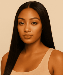 Yaki Kinky Straight HD Lace Glueless Wig | Brazilian Remy Human Hair