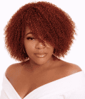 Burgundy Curly Full Cap Human Hair Wig – Soft Defined Curls | Natural Look for Black Women