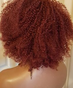 Short Red Jerry Curl Human Wig – Bouncy, Glueless, & Natural-Looking Human Hair Wig