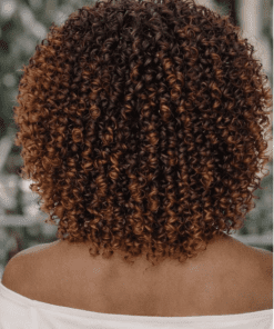 Natural Big Afro Kinky Curl Wig with Bangs | Soft & Lightweight Synthetic Wig