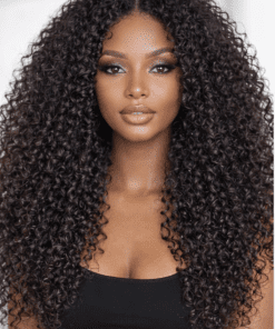 5x5 Deep Wave Lace Front Wig – Glueless Human Hair, Pre-Plucked Natural Hairline