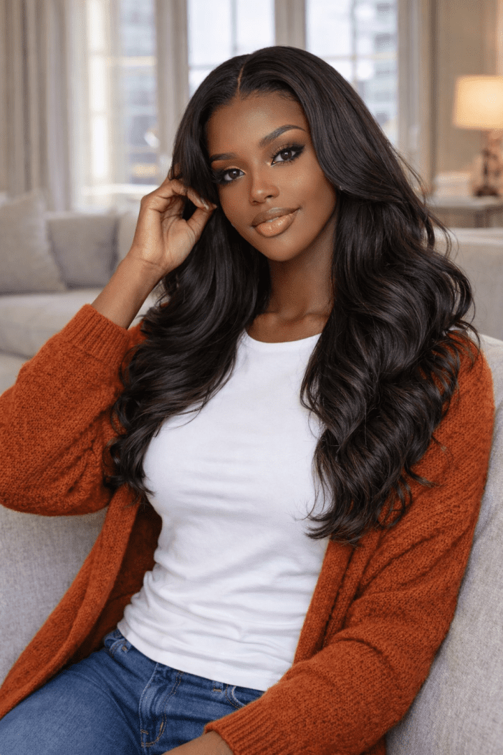 loose body wave lace front wig everyday wear lifestyle
