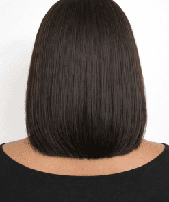 Blunt Cut Yaki Straight Bob Wig Human Hair Pre-Cut Glueless HD Lace Closure Wig