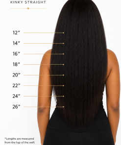 Kinky Straight Virgin Remy Human Hair Bundle | Natural Blowout Texture | 100% Virgin Human Hair Extensions