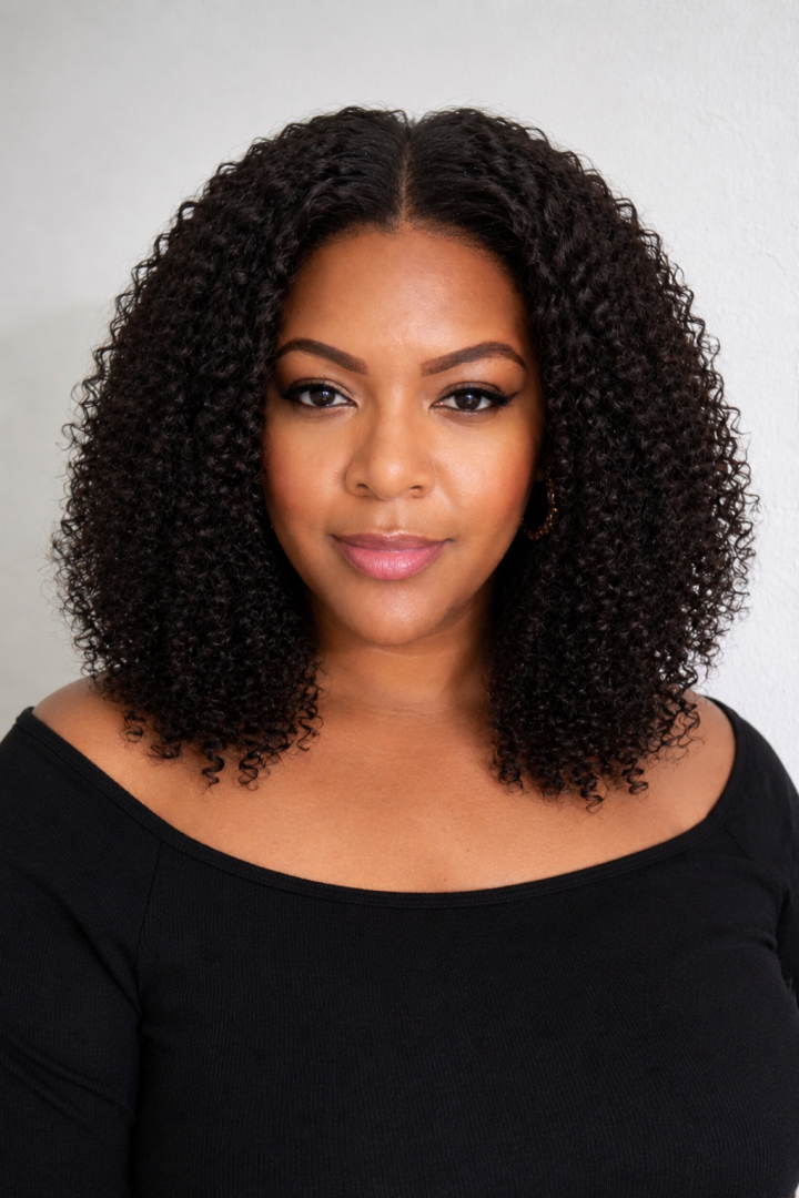 Afro Kinky Curly Human Hair Glueless Wig | Brazilian Remy Human Hair