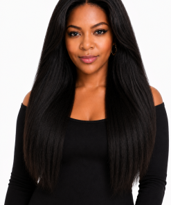 Kinky Straight Glueless Wig Human Hair | 7x5 HD Lace Pre-Cut Pre-Plucked Wig