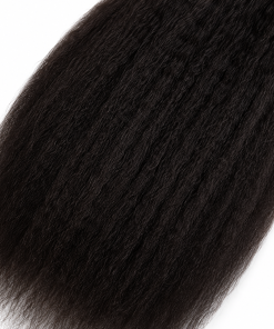 Kinky Straight Virgin Remy Human Hair Bundle | Natural Blowout Texture | 100% Virgin Human Hair Extensions