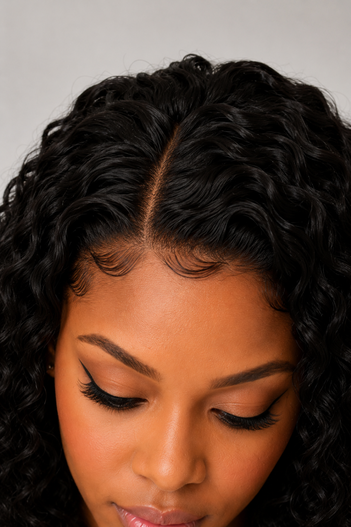 Water Wave Curly Glueless HD Lace Wig – Ready-to-Wear Bob - Image 2