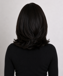 Short Bob Wig Human Hair | Glueless Blowout Bob with Bangs