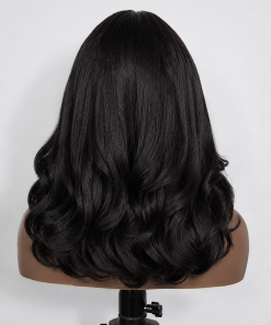 Synthetic Kinky Straight Glueless Wig | Soft Natural Swiss Lace Front Wig | Beginner Friendly Ready to Wear Wig | Everyday Black Women Wig
